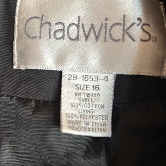 Chadwicks Women's Black Trench coat - Picture 2 of 3